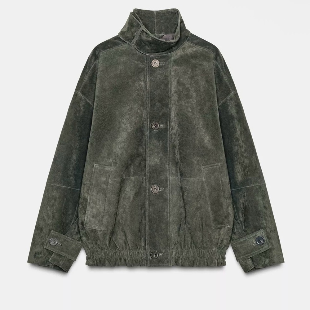 Zara 100% SUEDE LEATHER Jacket